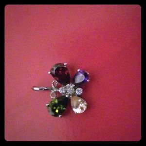 Multi colored butterfly pendent